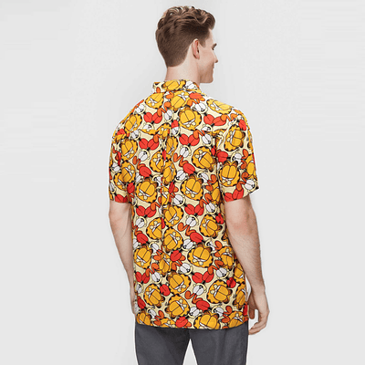 Camisa Guayabera Garfield Naranja