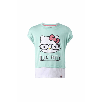 Polera Hello Kitty Menta