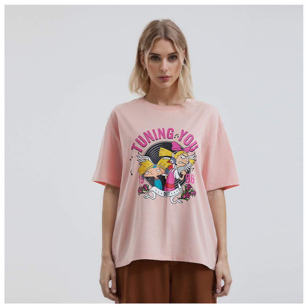 Polera Nickelodeon Hey Arnold Rosado