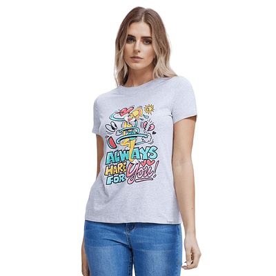 Polera Looney Tunes Gris 