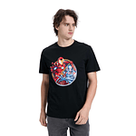 Polera Avengers Iron Man Negro