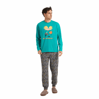 Pijama Nickelodeon Hey Arnold Turquesa