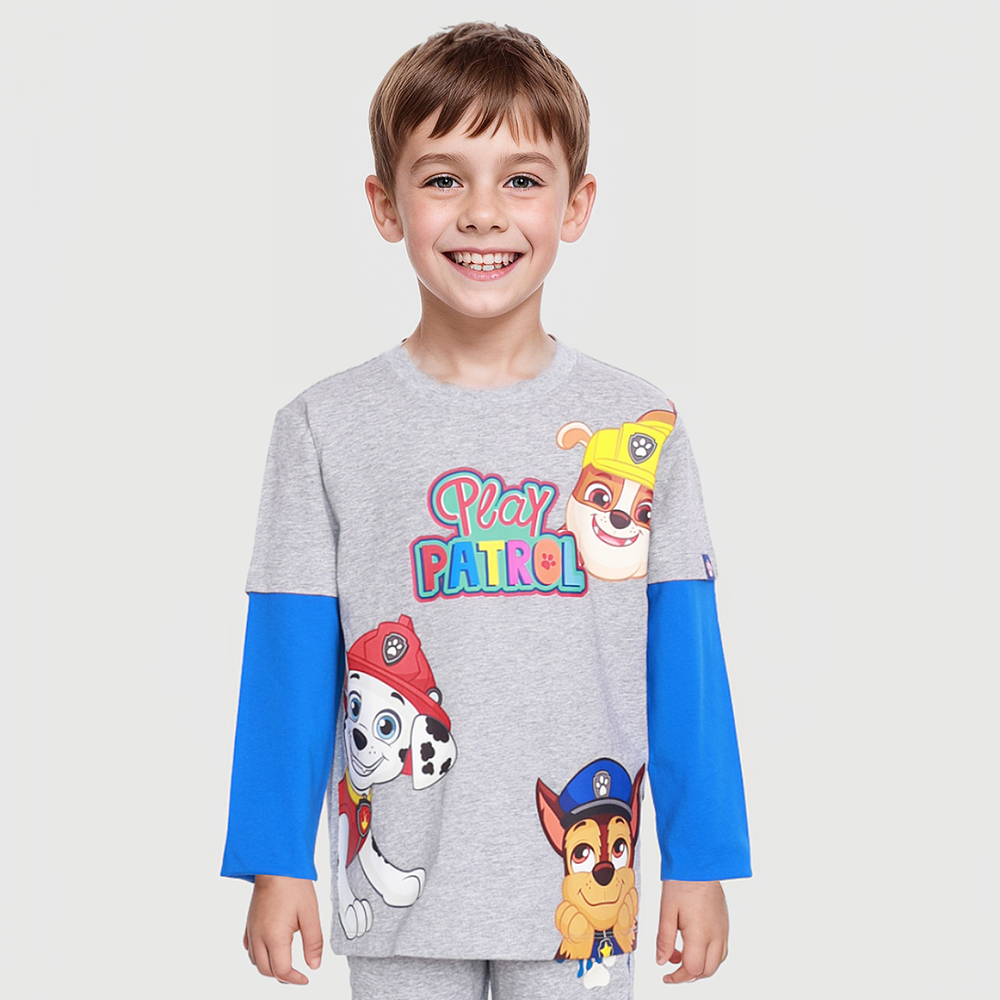 Polera Paw Patrol Gris