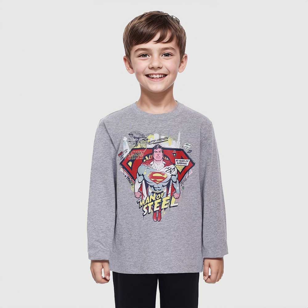 Polera Superman Gris