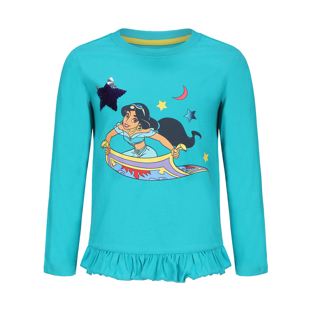 Polera Disney Jasmine Aladdin Verde