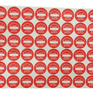 100 Sellos Adhesivos Servicio Técnico Garantía 10x10mm