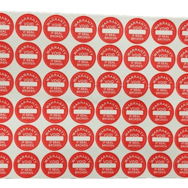100 Sellos Adhesivos Servicio Técnico Garantía 10x10mm 1