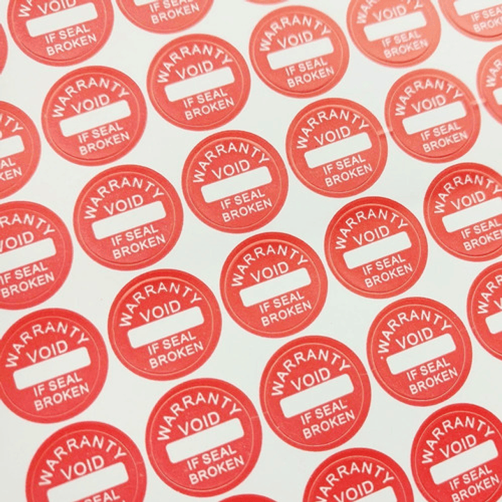 100 Sellos Adhesivos Servicio Técnico Garantía 10x10mm 4