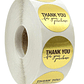 100 Sellos Adhesivos Thank You For Your Purchase 25x25mm - Miniatura 1
