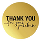 100 Sellos Adhesivos Thank You For Your Purchase 25x25mm - Miniatura 2