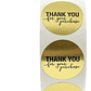 100 Sellos Adhesivos Thank You For Your Purchase 25x25mm - Miniatura 4