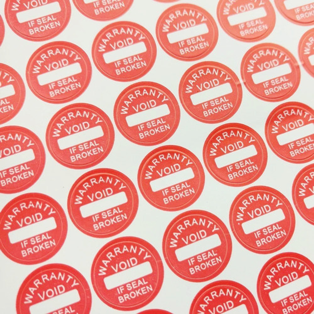 200 Sellos Adhesivos Servicio Técnico Garantía 10x10mm 4