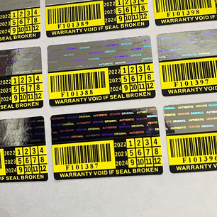 200 Sellos Etiquetas Servicio Técnico Garantía 25x15mm