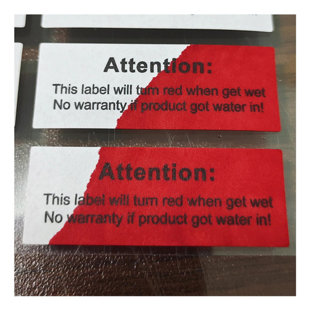 80 Sellos Seguridad Sensibles Al Agua Garantía 40x15mm 1