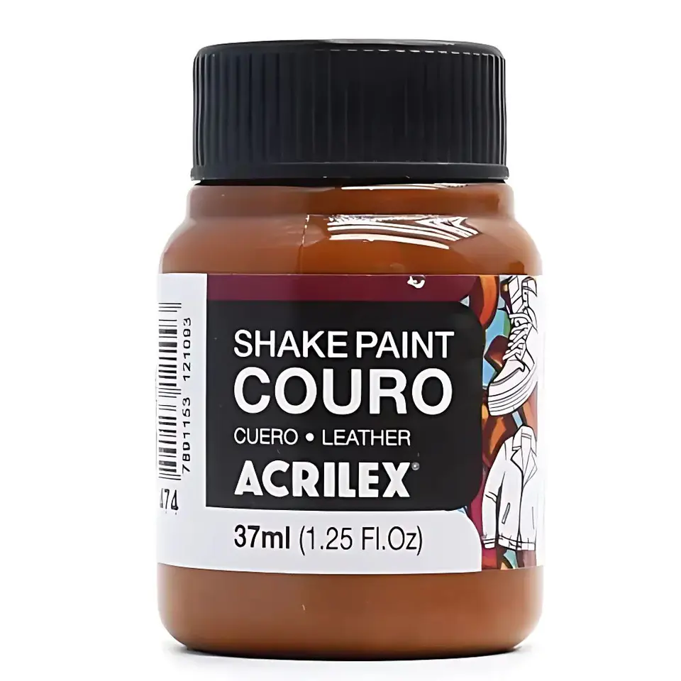 Tinta Shake Paint Couro Acrilex 37 ml — Castanho 1