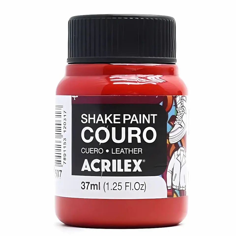 Tinta Shake Paint Couro Acrilex 37 ml — Vermelho Fogo 1