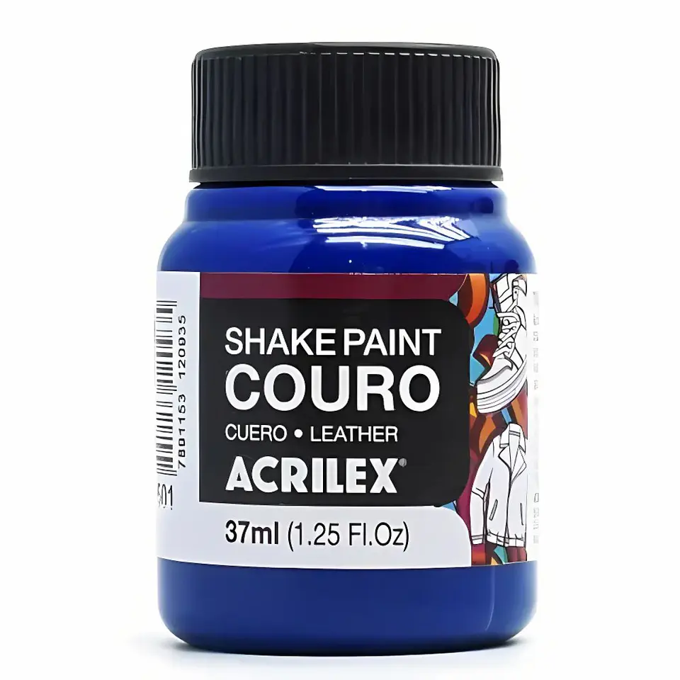 Tinta Shake Paint Couro Acrilex 37 ml — Azul Turquesa 1