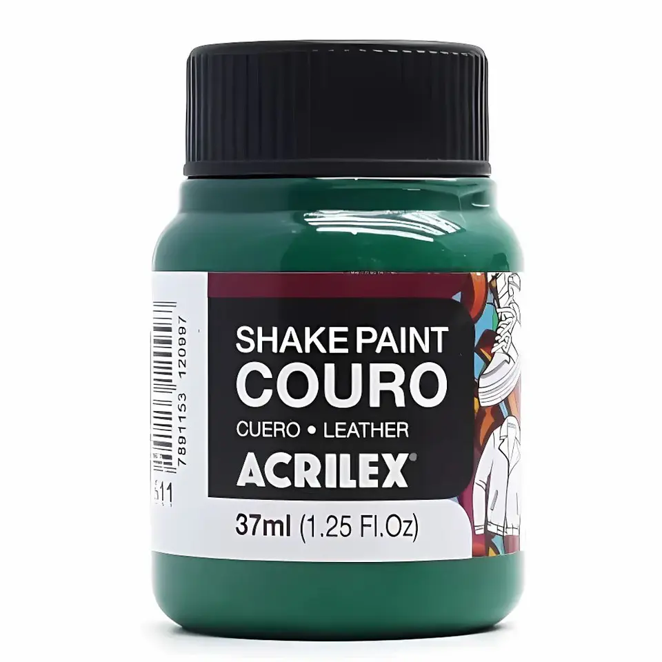 Tinta Shake Paint Couro Acrilex 37 ml — Verde 1