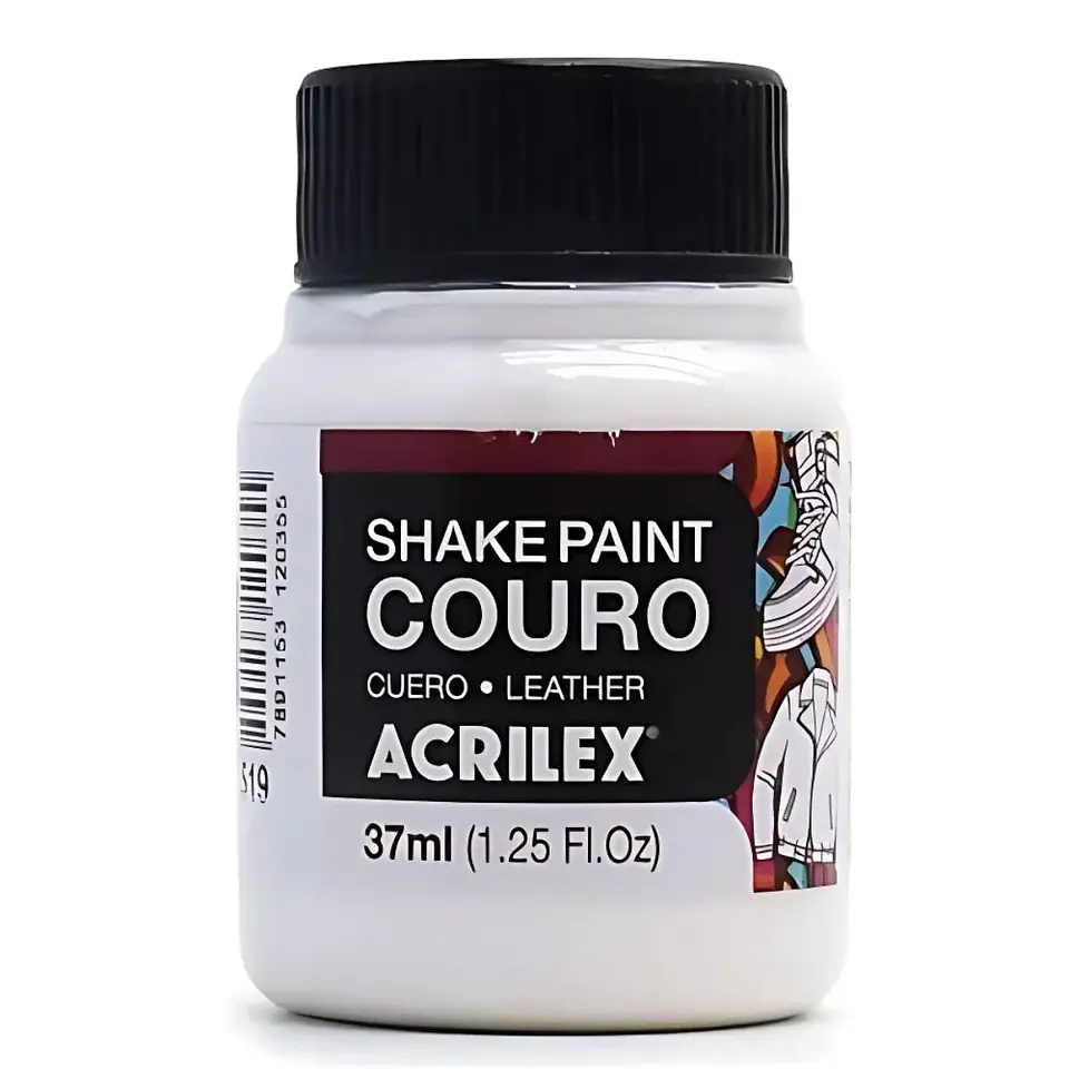 Tinta Shake Paint Couro Acrilex 37 ml — Branco 1