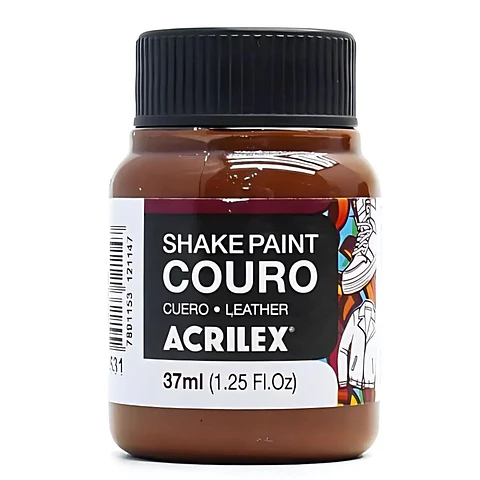 Tinta Shake Paint Couro Acrilex 37 ml — Castanho Escuro (Marrom)