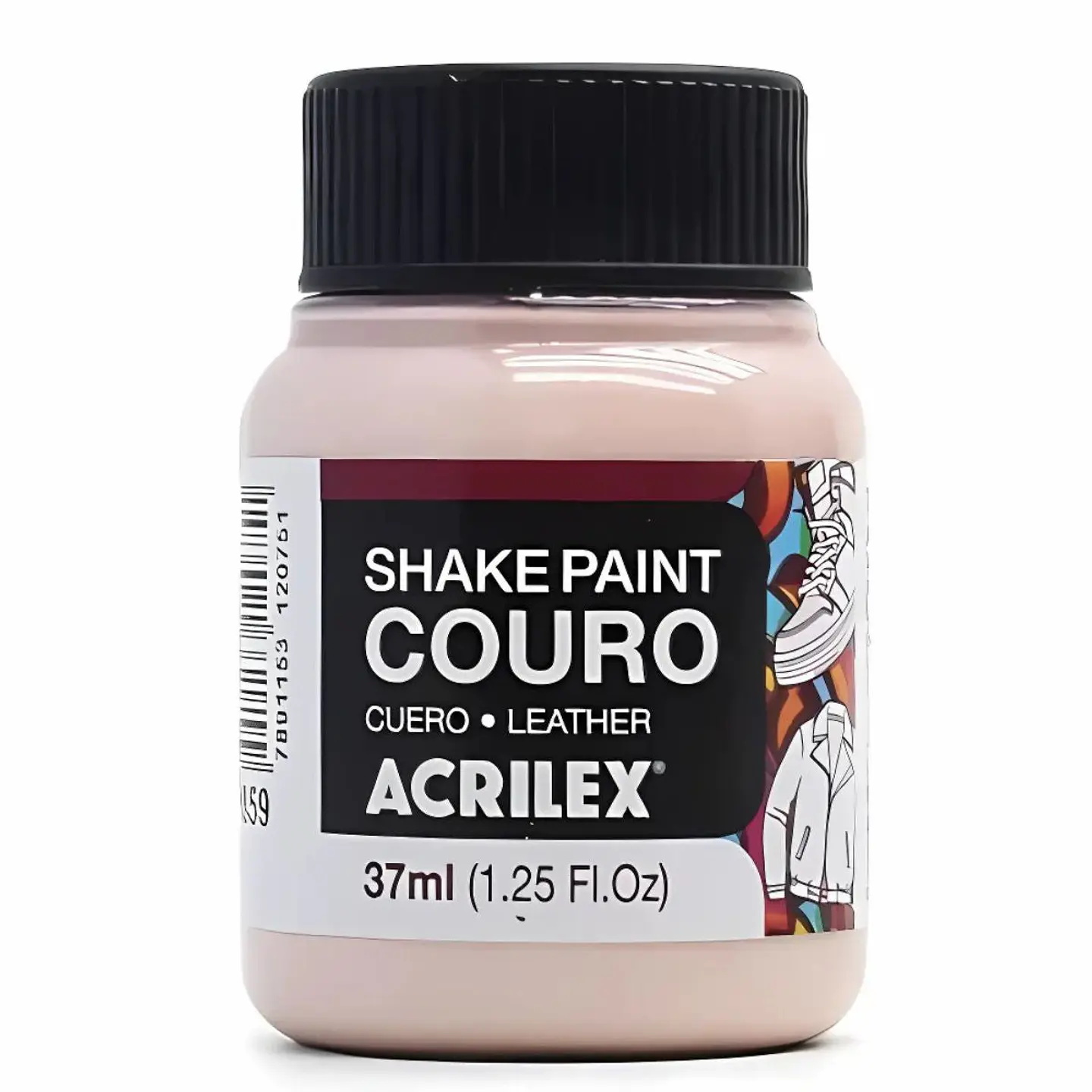 Tinta Shake Paint Couro Acrilex 37 ml — Areia Rosada 1
