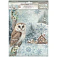 Stamperia The Owl's House — pack de 6 papéis de arroz A4 - Thumbnail 1