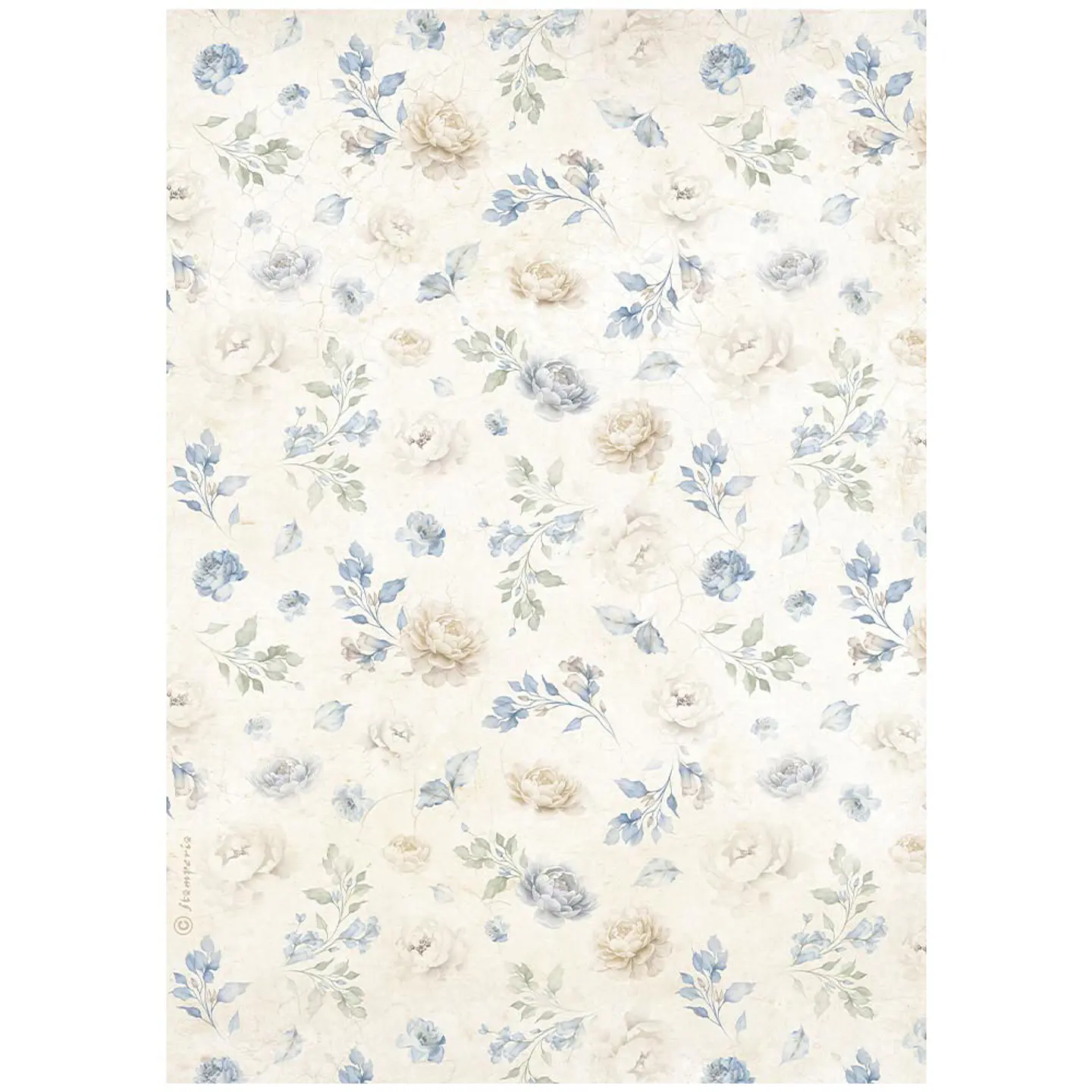 Papel de arroz Stamperia A4 — Timeless — Small Flowers Pattern 1