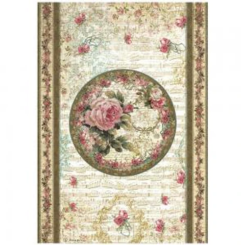 Papel de arroz Stamperia A4 — Precious — Peony