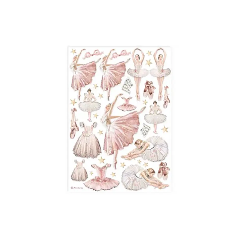 Papel de arroz Stamperia A4 — Dancer (DFSA4907) 1