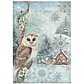Stamperia The Owl's House — pack de 6 papéis de arroz A4 - Thumbnail 2