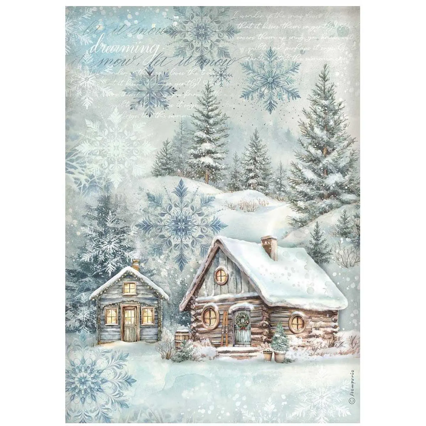 Stamperia The Owl's House — pack de 6 papéis de arroz A4 3