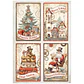 Stamperia Gear Up for Christmas — pack de 6 papéis de arroz A4 - Thumbnail 4