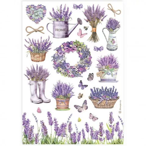 Papel de arroz Stamperia A4 — Provence — Accessories