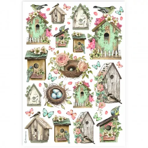 Papel de arroz Stamperia A4 — Nests