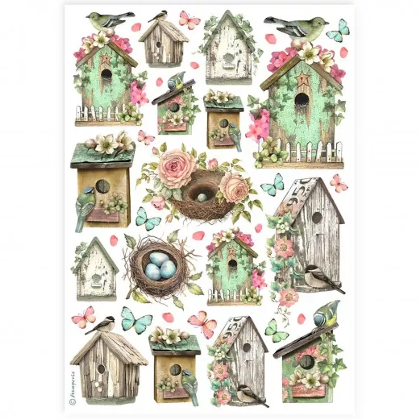 Papel de arroz Stamperia A4 — Nests 1