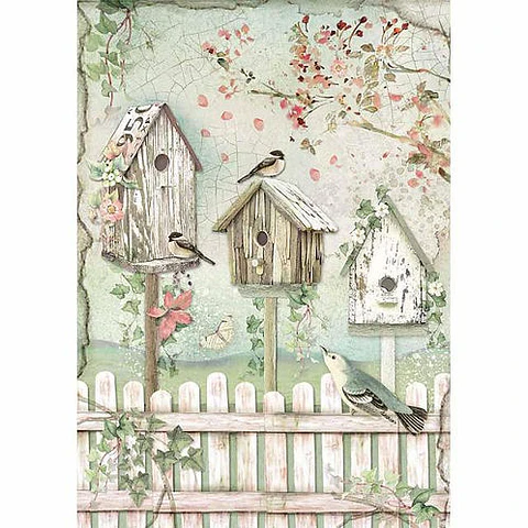 Papel de arroz Stamperia A4 — Nests