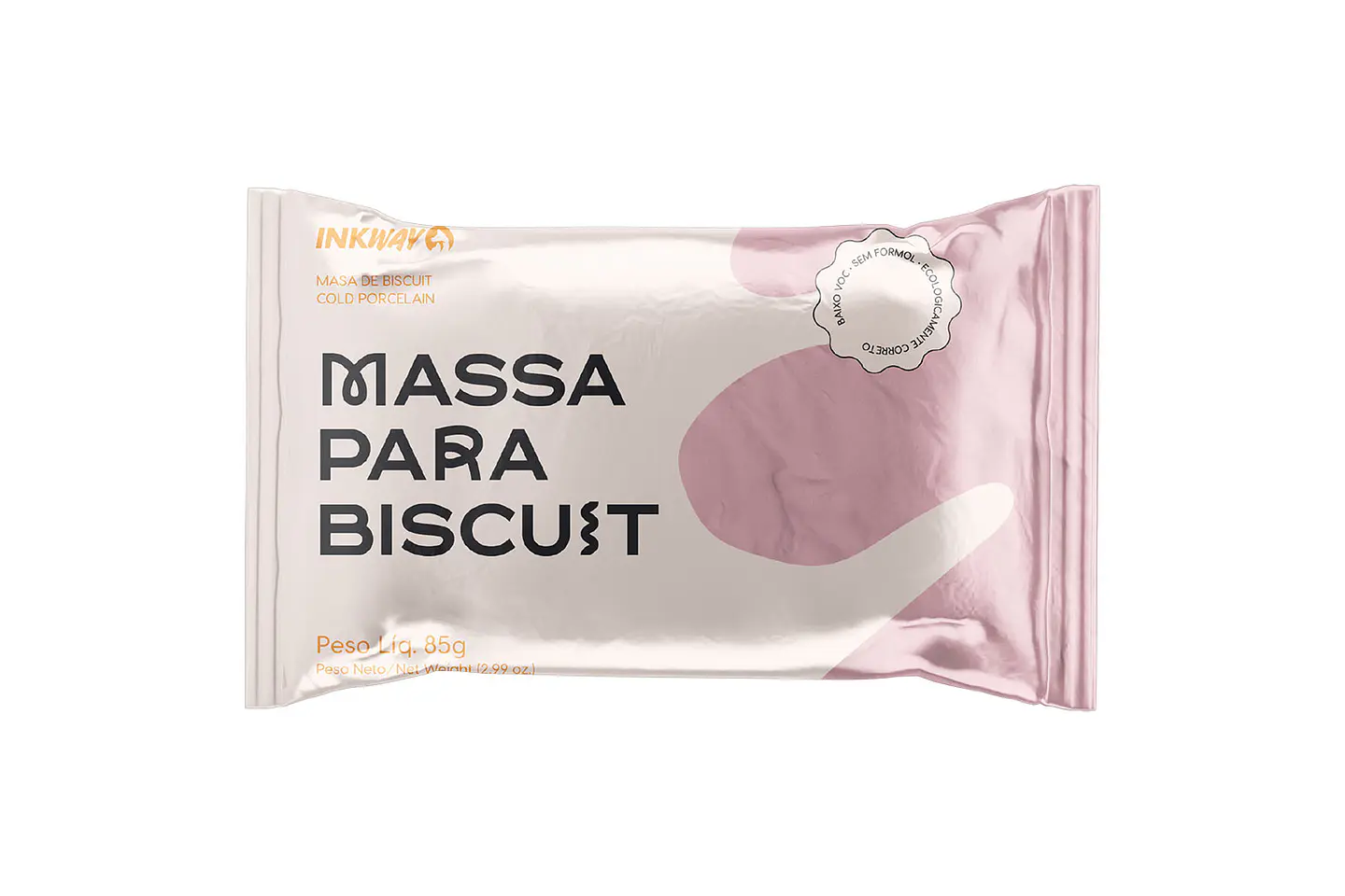 Massa de Biscuit Inkway 85 g – Rosa Bebé 1