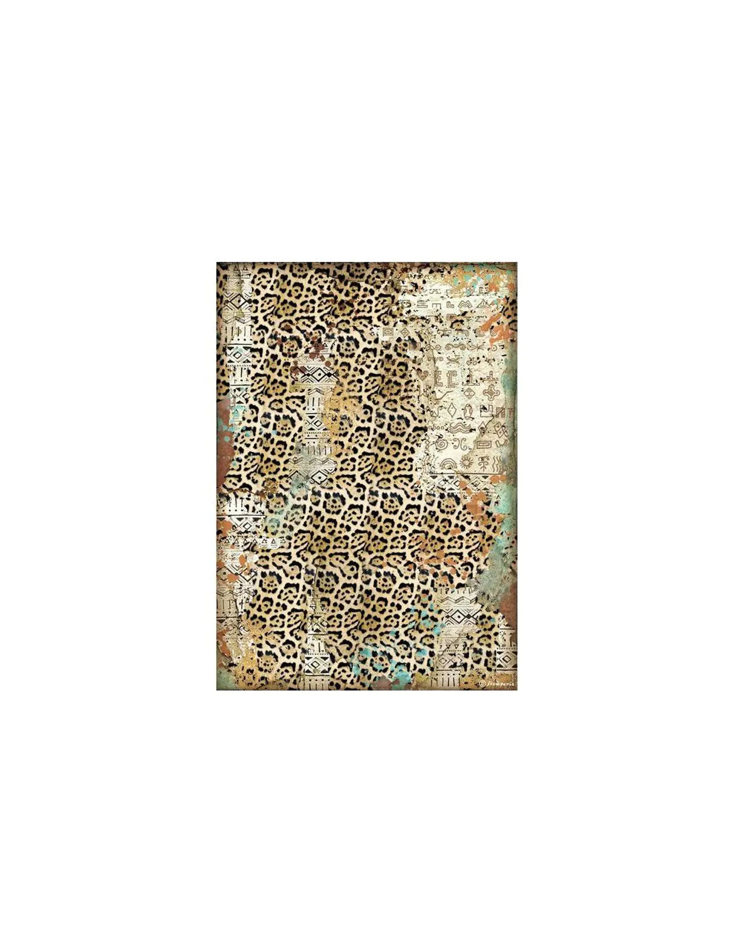 Papel de arroz Stamperia A4 — Amazonia — Texture (DFSA4534) 1