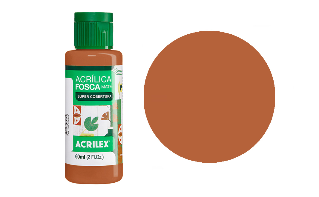 Tinta Acrilex — Siena Natural/Fumé (60 ml)