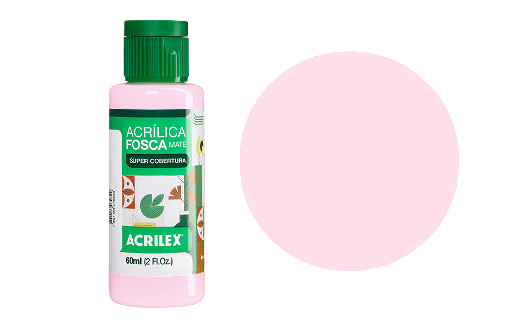 Tinta Acrilex — Rosa Bebé (60 ml)