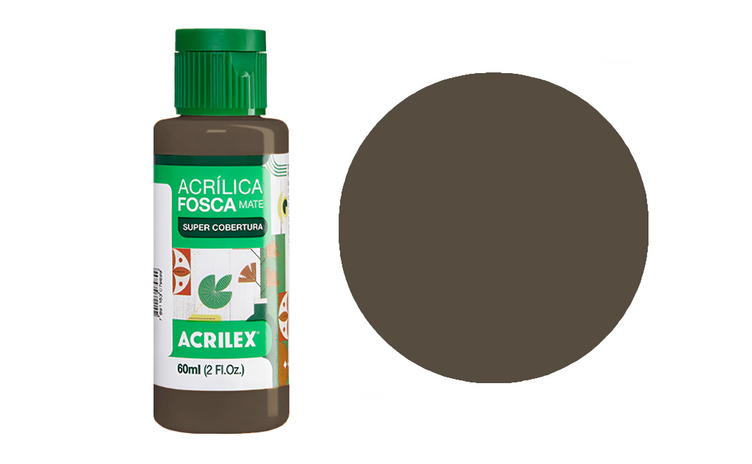 Tinta Acrilex — Sépia (60 ml)