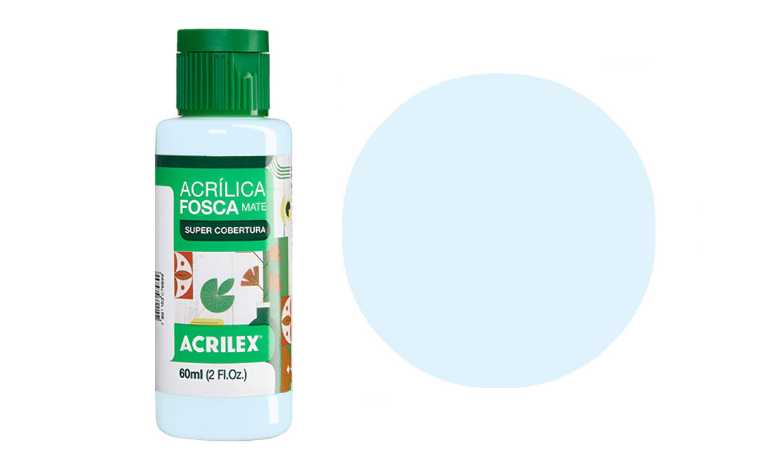 Tinta Acrilex — Azul Água (60 ml)