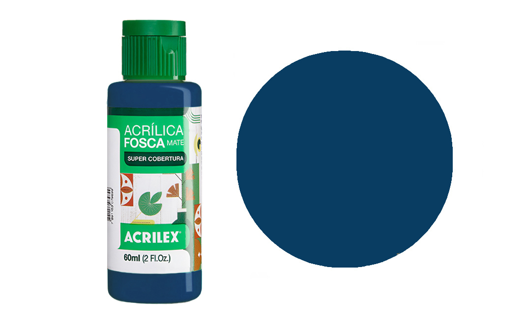 Tinta Acrilex — Azul Marinho (60 ml)