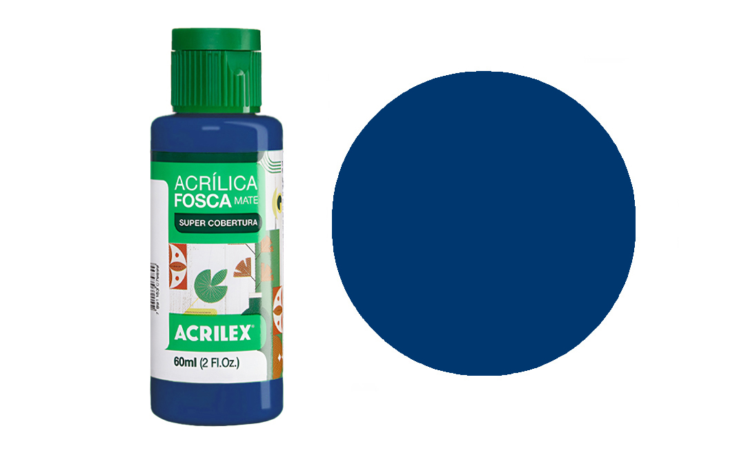 Tinta Acrilex — Azul Turquesa (60 ml)