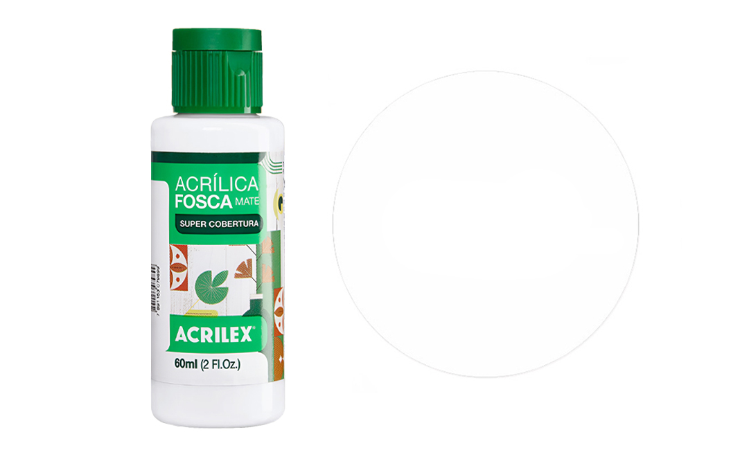Tinta Acrilex — Branco (60 ml) 1
