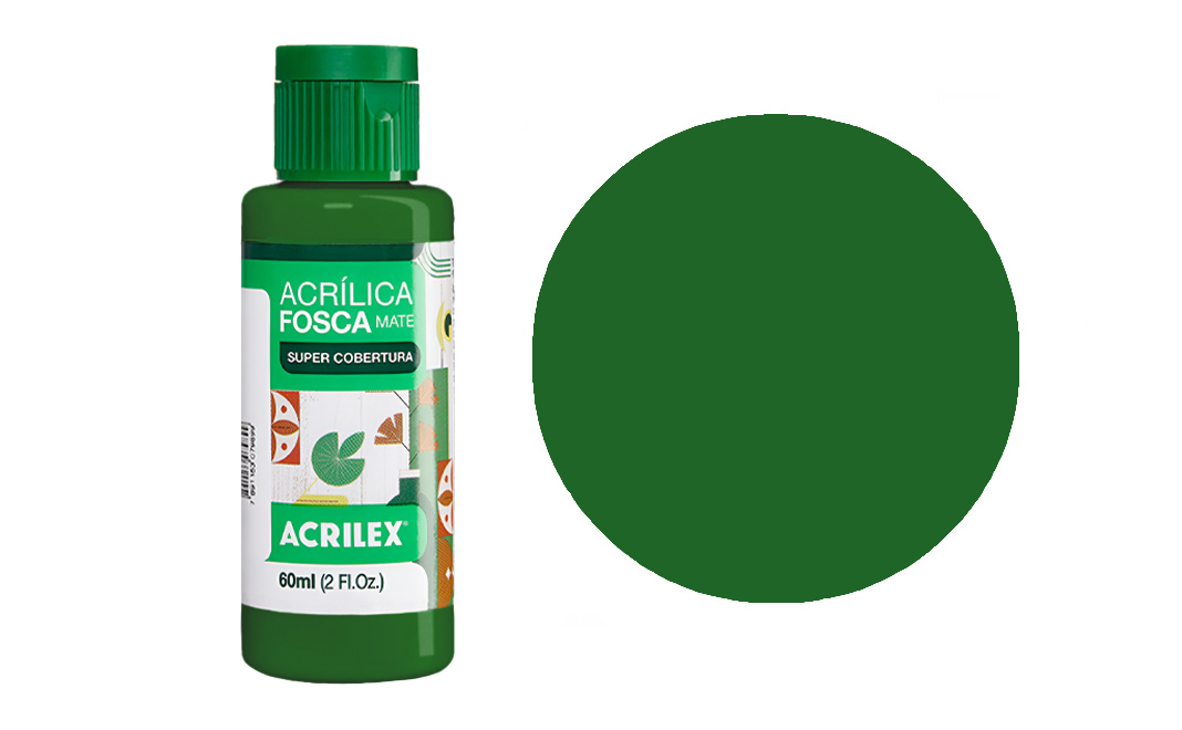 Tinta Acrilex — Verde Grama (60 ml)