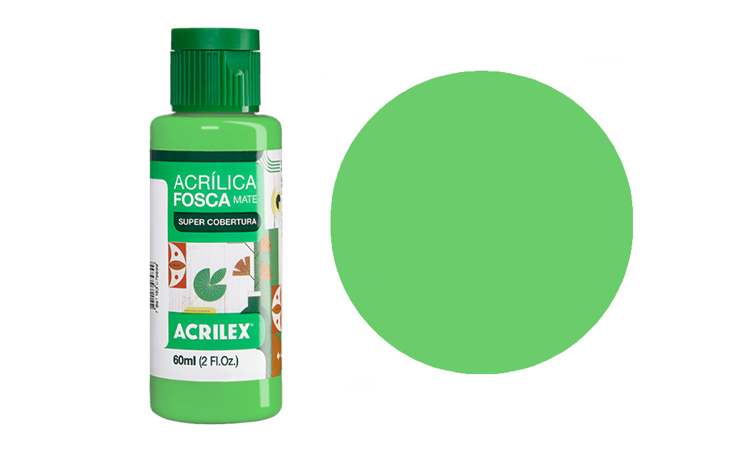 Tinta Acrilex — Verde Folha (60 ml)