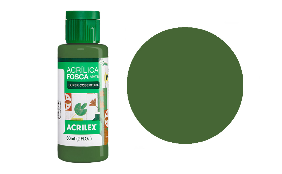 Tinta Acrilex — Verde Musgo (60 ml)