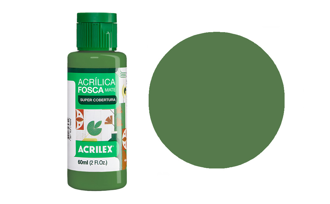 Tinta Acrilex — Verde Oliva (60 ml)