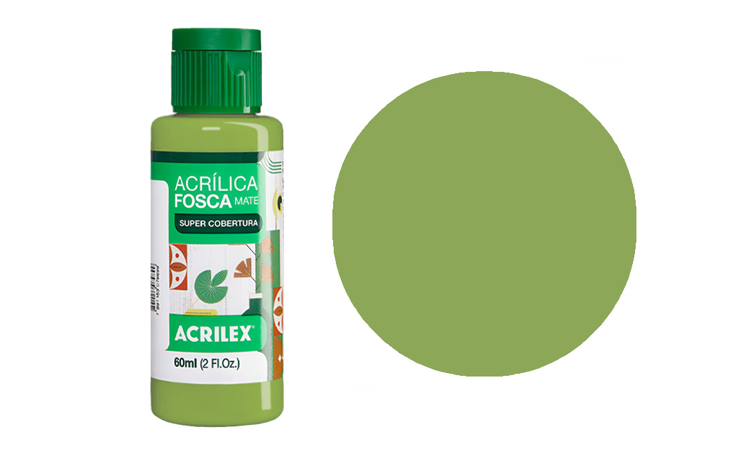 Tinta Acrilex — Verde Pistache (60 ml)